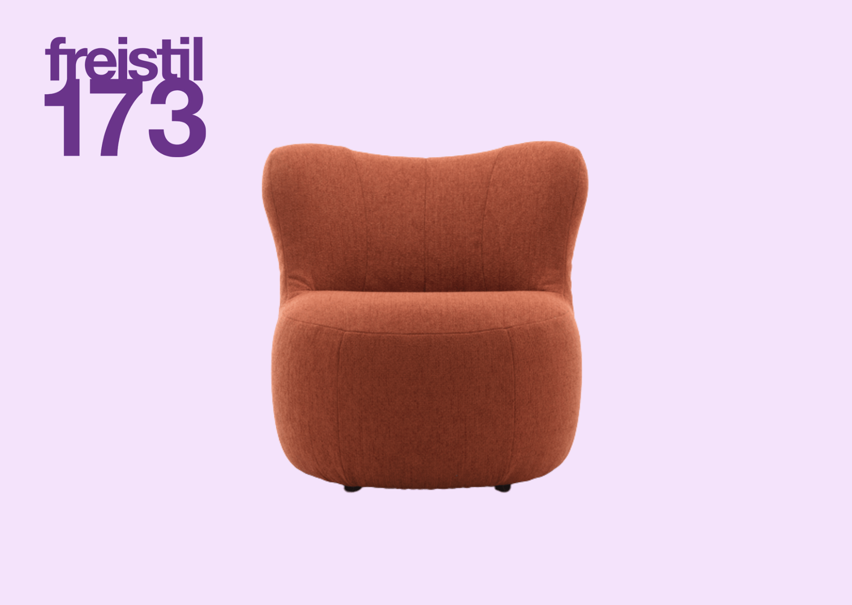 orangener Sessel aus freistil Kollektion 173